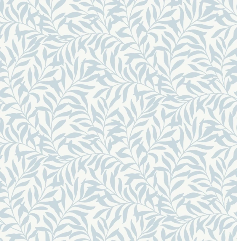 Blue Wisley Peel & Stick Wallpaper