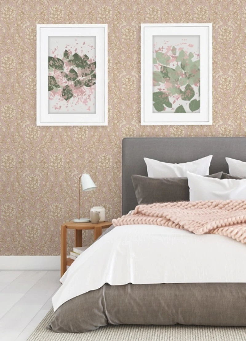 Blush Enchanted Peel & Stick Wallpaper