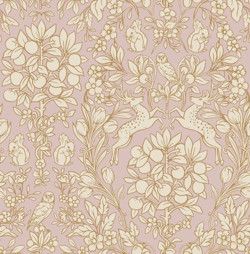 Blush Enchanted Peel & Stick Wallpaper