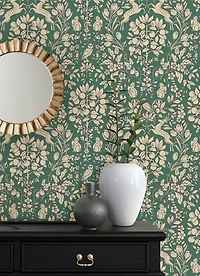 Emerald Enchanted Peel & Stick Wallpaper