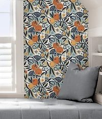 Navy Clementine Peel & Stick Wallpaper