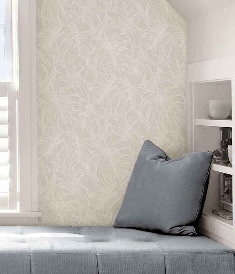 White Borneo Peel & Stick Wallpaper