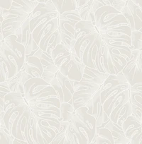 White Borneo Peel & Stick Wallpaper