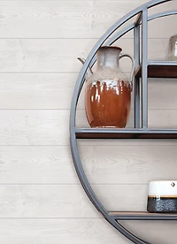 White Urban Shiplap Peel & Stick Wallpaper