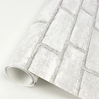White District Brick Peel & Stick Wallpaper