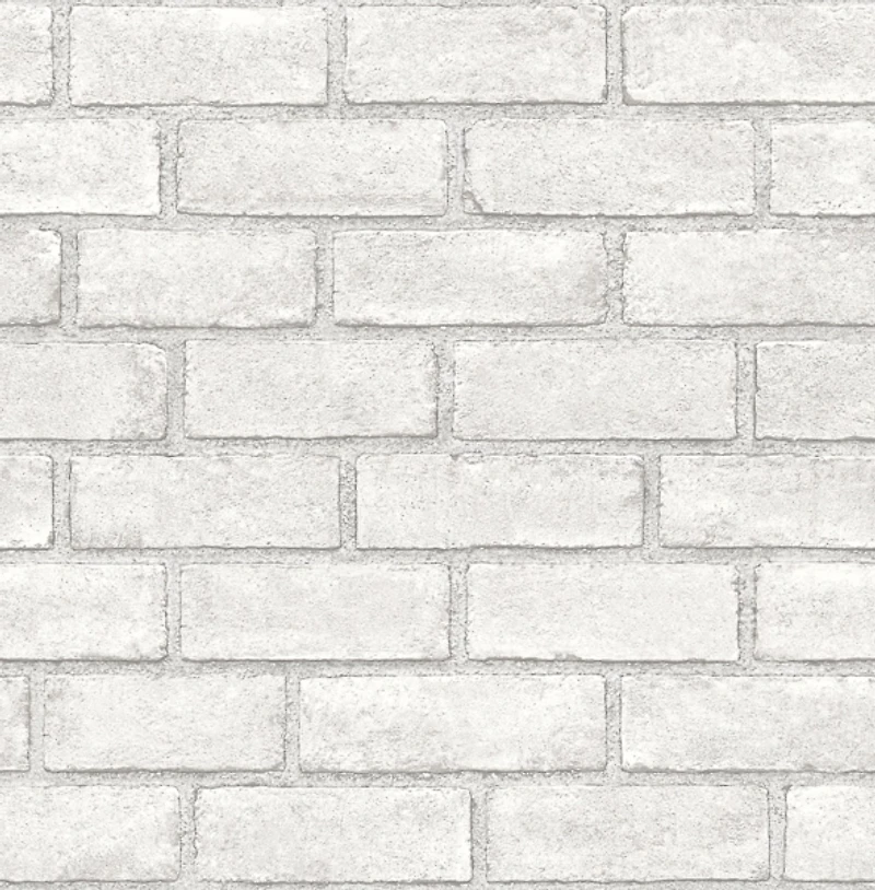 White District Brick Peel & Stick Wallpaper