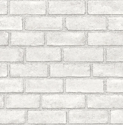 White District Brick Peel & Stick Wallpaper
