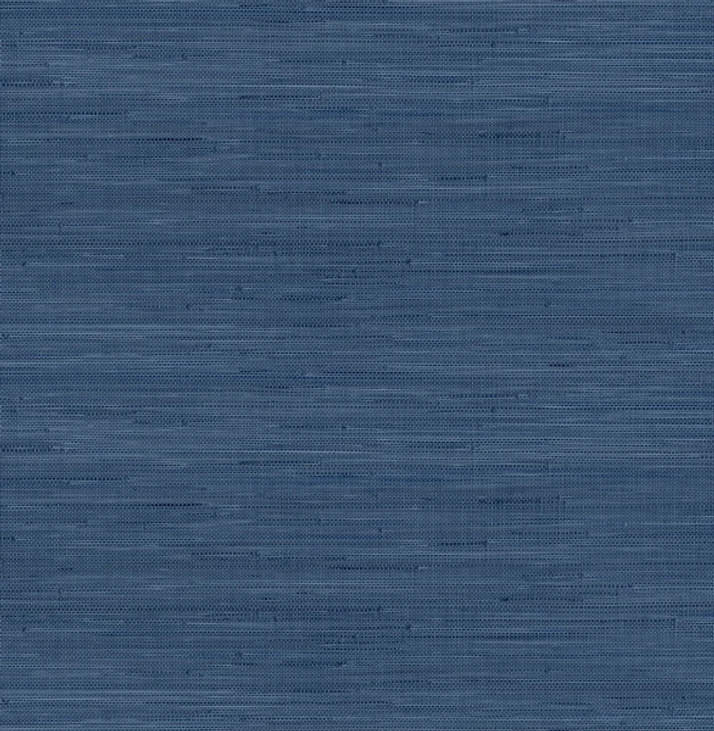 Navy Blue Faux Grasscloth Peel & Stick Wallpaper