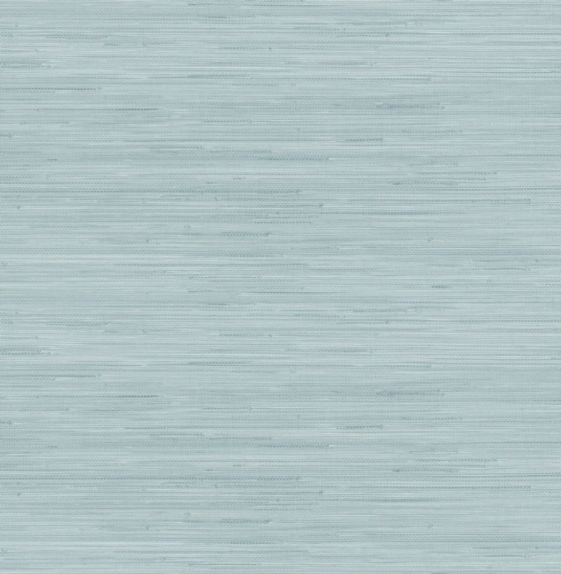 Sky Blue Faux Grasscloth Peel & Stick Wallpaper