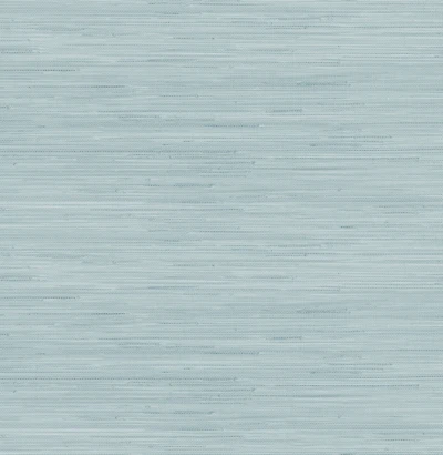 Sky Blue Faux Grasscloth Peel & Stick Wallpaper