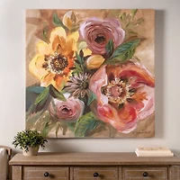 Bright Floral Bouquet Canvas Art Print