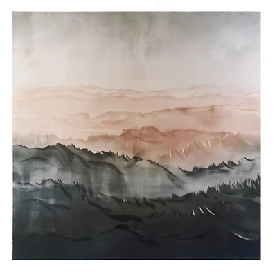 Ombre Mountaintops Canvas Art Print