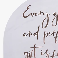 Gift From Above Arched Canvas Art Print