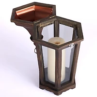 Bronze Iron and Wood Bates Lantern