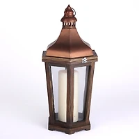 Bronze Iron and Wood Bates Lantern