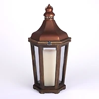 Bronze Iron and Wood Bates Lantern
