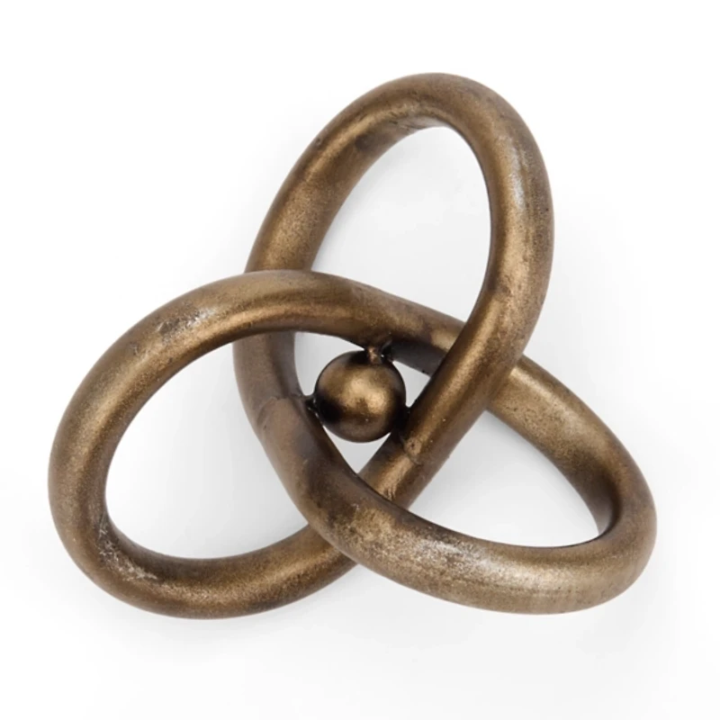 Bronze Metal Chain Ring, 5.25 in.