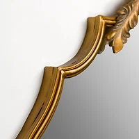 Oval Laura Gold Flower Wall Mirror