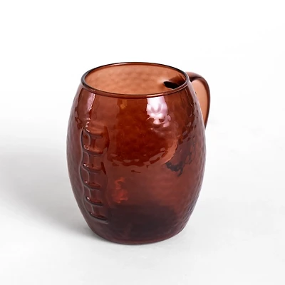 Football Shaped Glass Mug