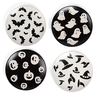 Halloween Icon Salad Plates, Set of 4