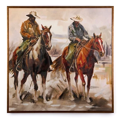 Western Trails Framed Canvas Art Print