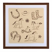 Western Icons Framed Art Print