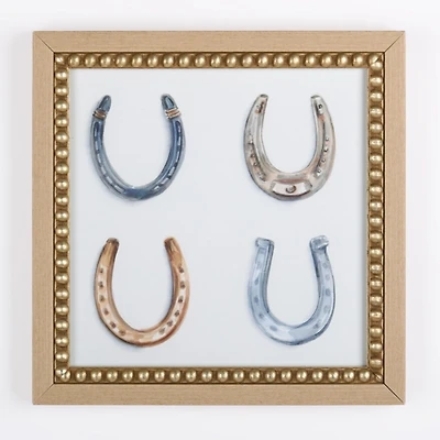 Horseshoes Framed Art Print