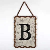 Toile Monogram B Wavy Wall Plaque