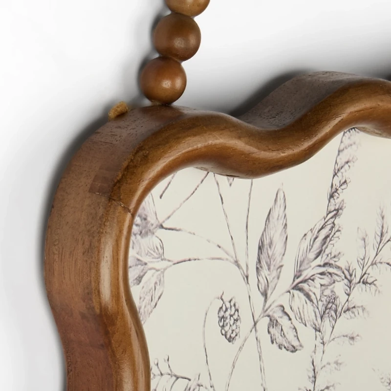 Toile Monogram W Wavy Wall Plaque