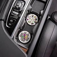 Mardi Gras Icon Car Coasters, 3-pack