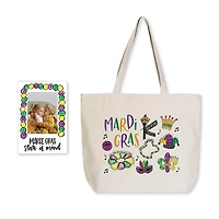 Mardi Gras Tote Bag & Picture Frame 2-pc. Gift Set