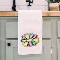 Mardi Gras King Cake Tea Towels, Set of 2