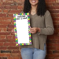 Mardi Gras State of Mind Dry Erase Board