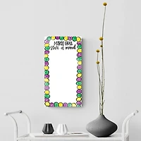 Mardi Gras State of Mind Dry Erase Board
