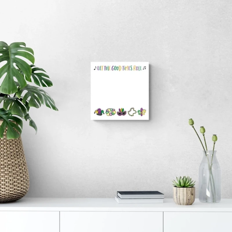 Mardi Gras Let the Good Times Roll Dry Erase Board