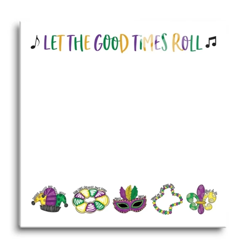 Mardi Gras Let the Good Times Roll Dry Erase Board