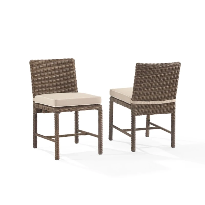 Sand Upholstered 2-pc. Outdoor Dining Chair Set