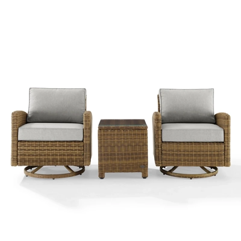 Swivel Chair & Table 3-pc. Outdoor Set