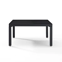 Black Metal Low Profile Outdoor Coffee Table