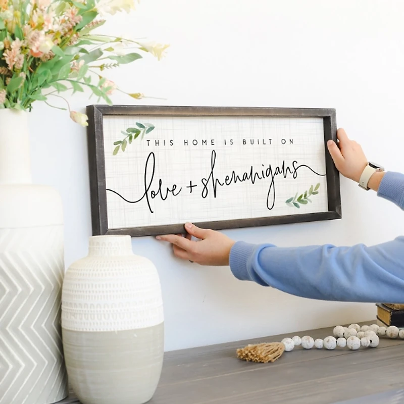 Love & Shenanigans Framed Wall Plaque