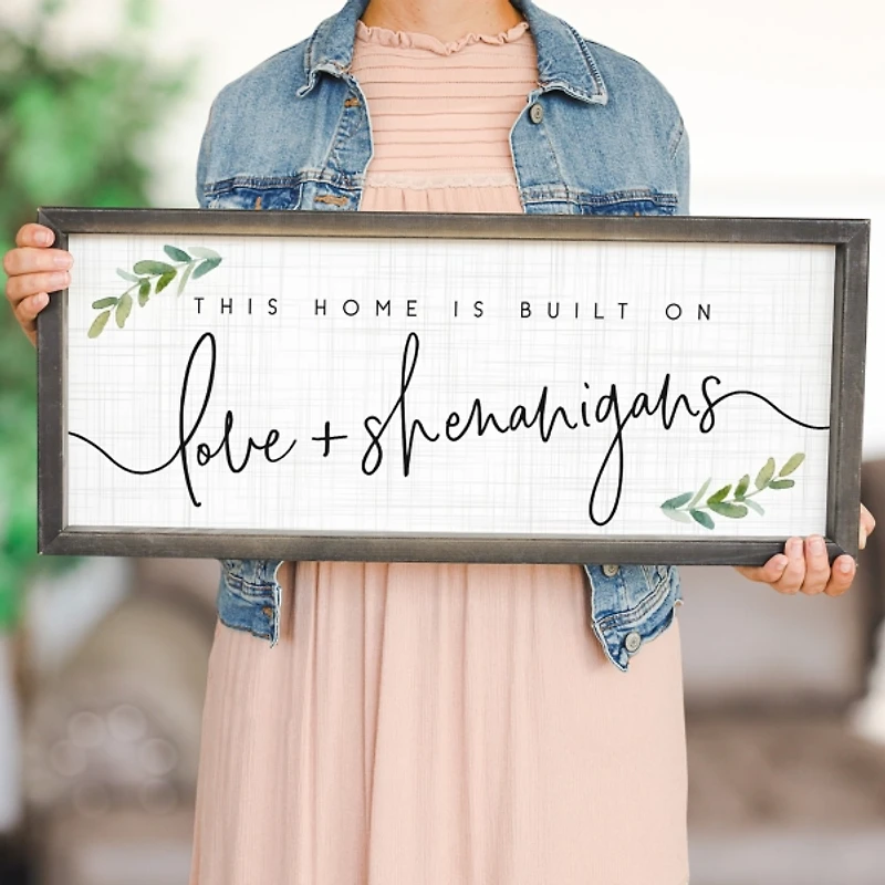 Love & Shenanigans Framed Wall Plaque