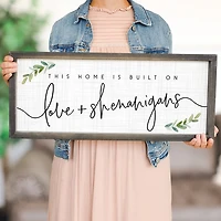 Love & Shenanigans Framed Wall Plaque