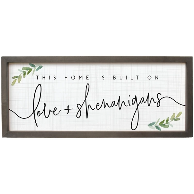 Love & Shenanigans Framed Wall Plaque