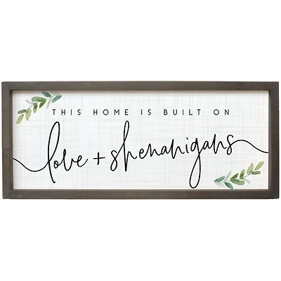 Love & Shenanigans Framed Wall Plaque