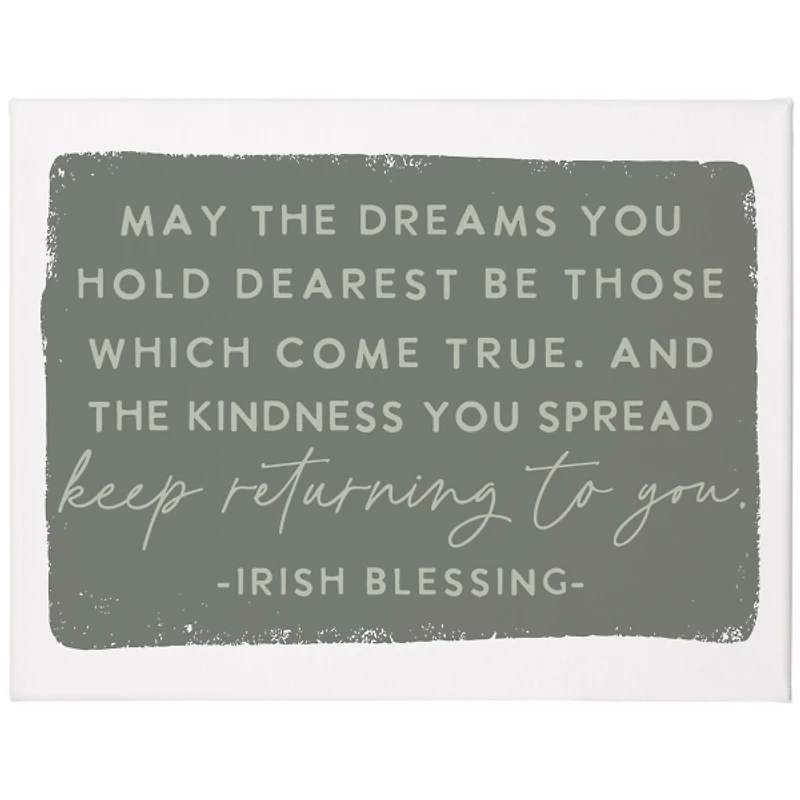 Irish Blessing Canvas Art Print