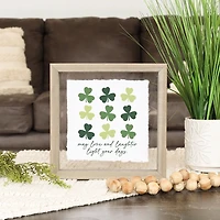 Light Your Days Clover Framed Art Print