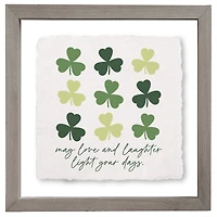 Light Your Days Clover Framed Art Print