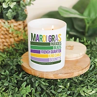 Mardi Gras Stripes 2-Wick Jar Candle