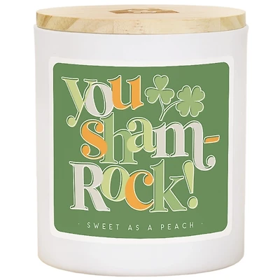 You Sham-rock Sweet as Peach Jar Candle