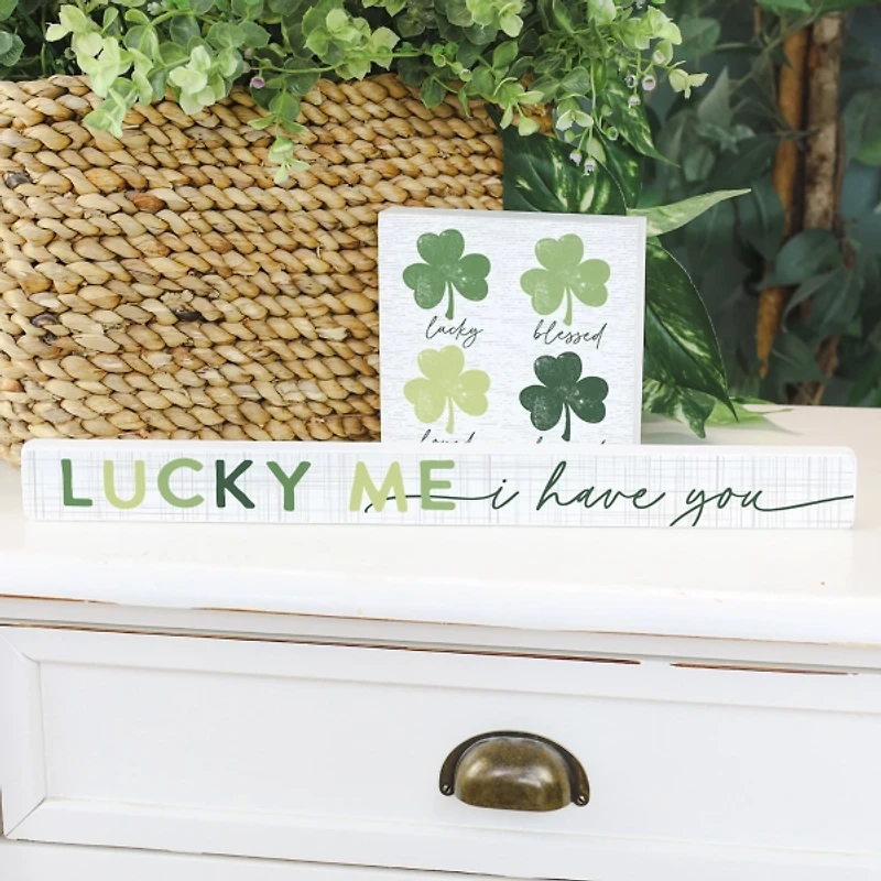 Clover Sign & Talking Stick 2-pc. Gift Set